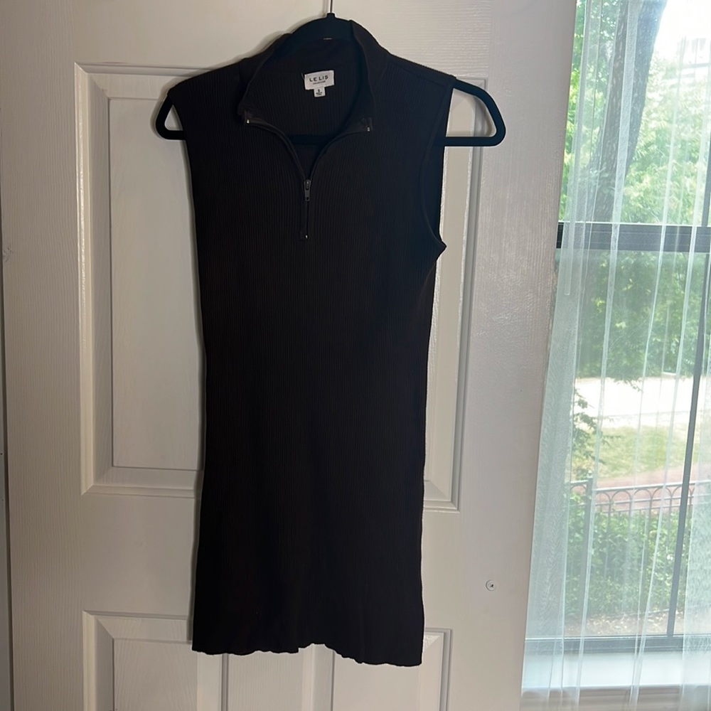 Brown sweater dress
